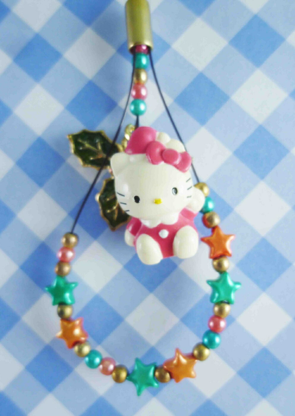 【震撼精品百貨】Hello Kitty 凱蒂貓 KITTY手機吊飾-聖誕圖案-紅帽 震撼日式精品百貨
