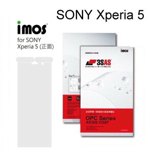 【iMos】3SAS系列保護貼 SONY Xperia 5 (6.1吋) 正面 背面 超潑水、防污、抗刮