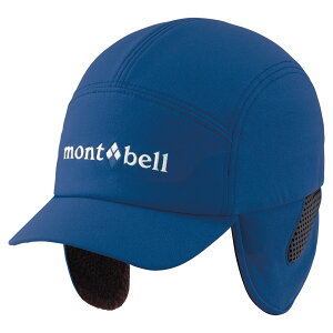 【【蘋果戶外】】mont-bell 1108844 PI/BK 靛藍/黑 覆耳棒球帽 遮耳保暖帽 CLIMAPRO O.D. Cap