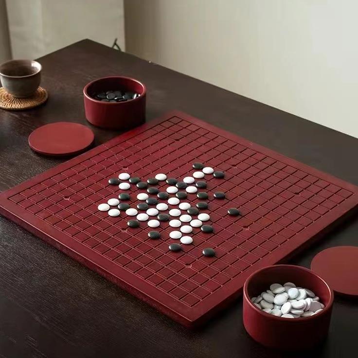 【臺灣公司 超低價】高階實木豪華送禮桌面圍棋全套五子棋象棋標準圍棋雙面棋盤桌面