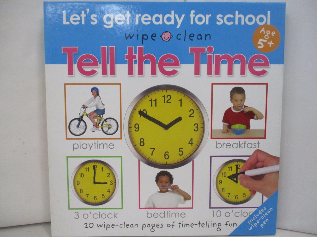 【書寶二手書T1／少年童書 RH6】Wipe Clean Tell the Time -- Spiral bound