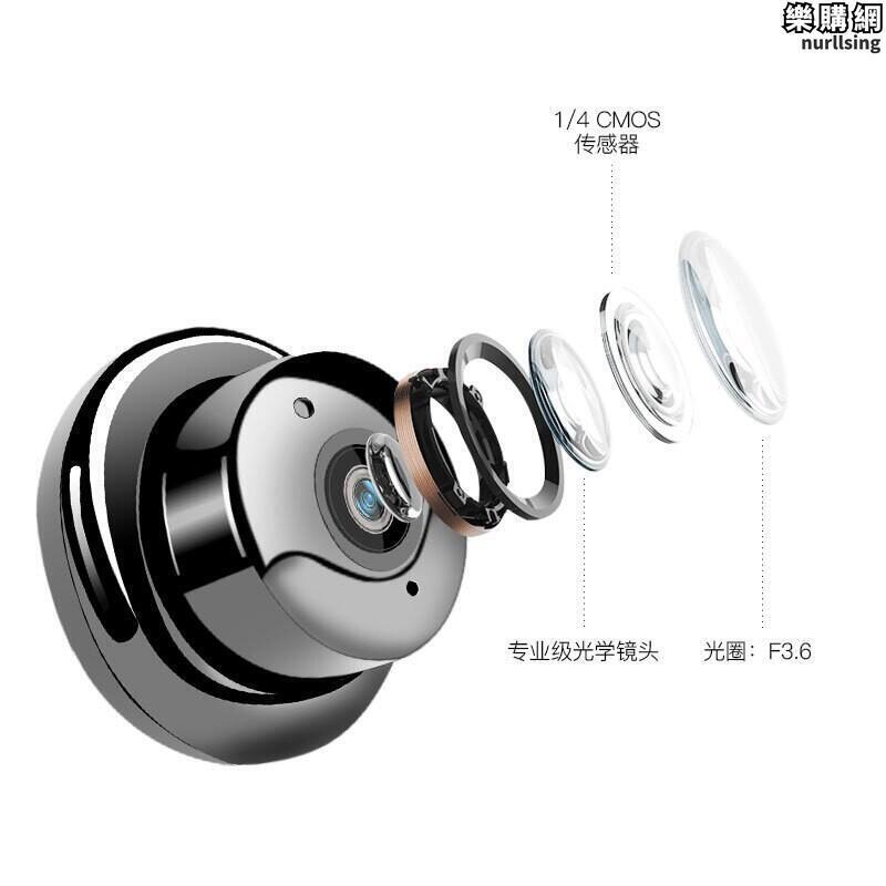 尐米通用高畫質360度全景攝像頭家用無線智慧監視器遠端無死角家無需網路水滴攝影機室內外攝像眼用免插電CCY