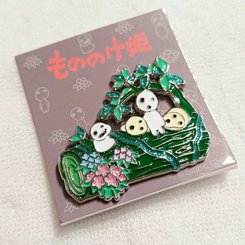 真愛日本 宮崎駿 吉卜力 魔法公主 樹精們 立體造型 小鑽徽章別針 徽章 胸章 收藏 禮物