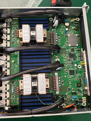 永擎 SP2C741D32G-2L+ 雙路 Intel 4677 針 4 5 代處理器 32 DDR5 內存 2 M 2 固態 10 欄 PCIE5 0 X16 GPU 準系現貨主板可拆