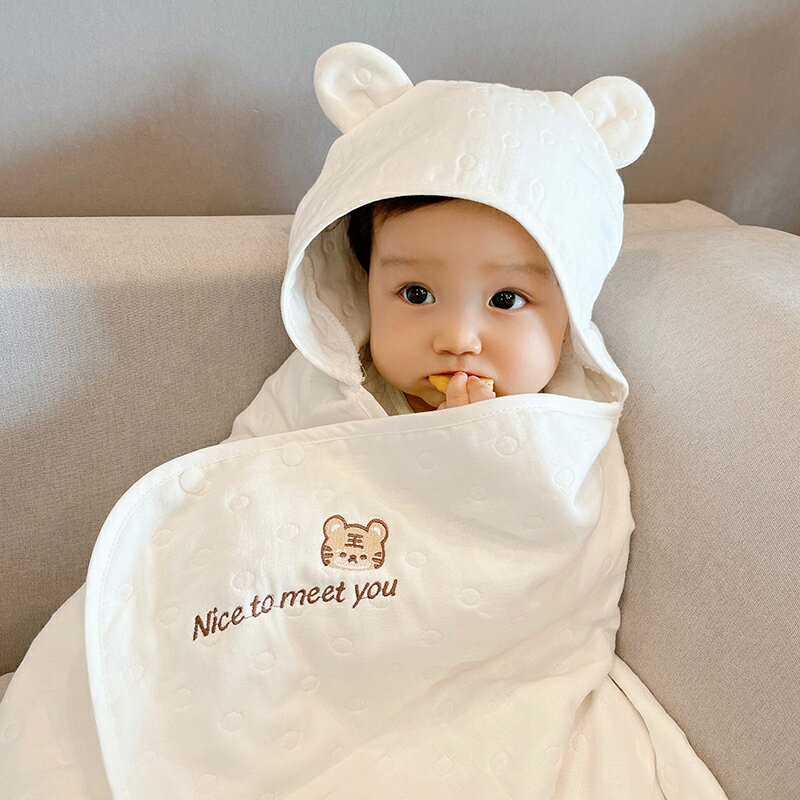 嬰兒浴巾純棉紗布超柔吸水新生兒蓋毯初生寶寶洗澡包被兒童毛巾