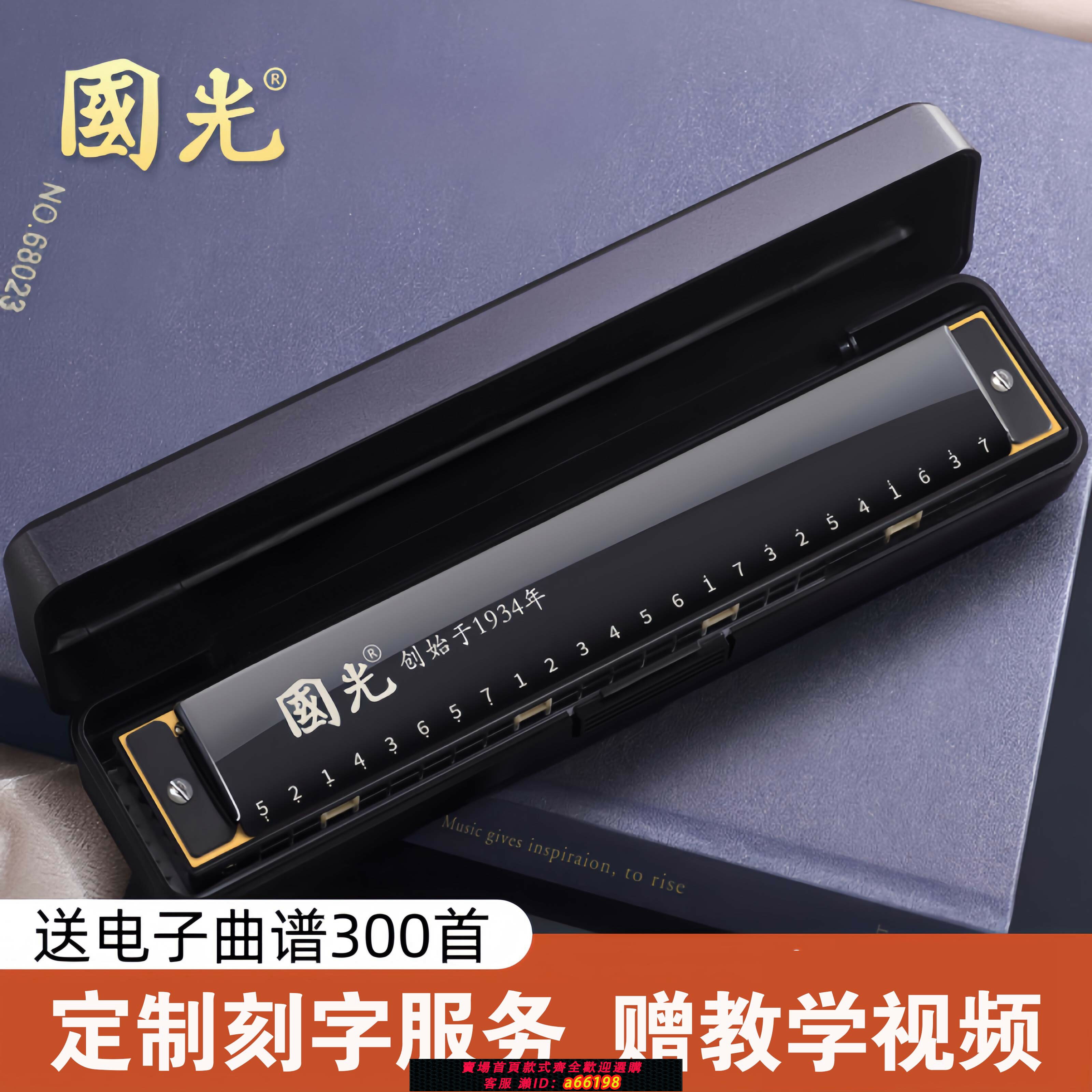【臺灣公司 可開發票】國光24孔復音C調口琴小學生初學者兒童入門28孔重音成人專業演奏