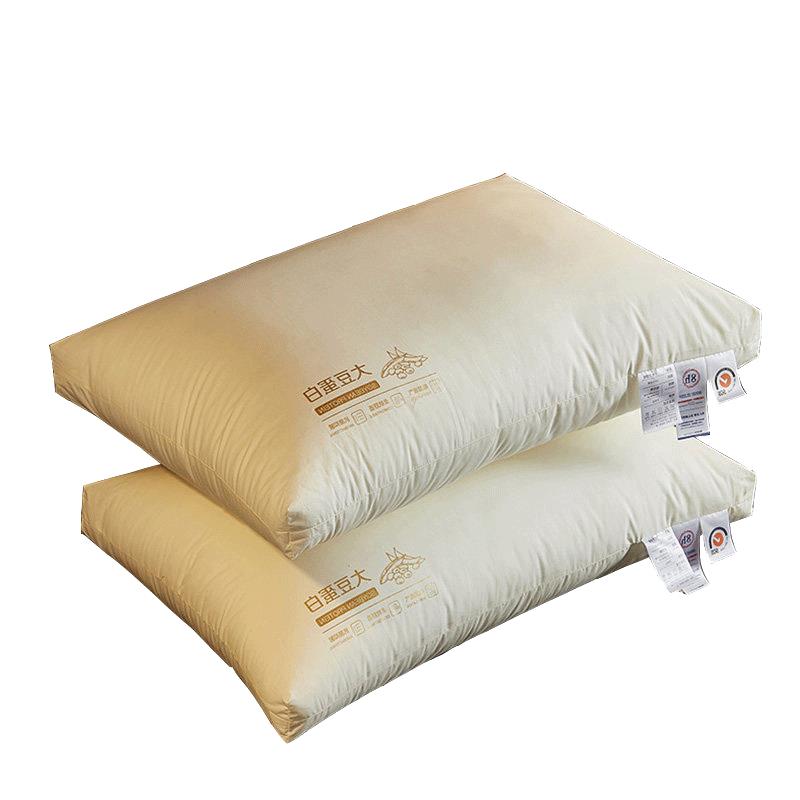 枕頭男女護頸椎枕助睡眠專用大豆纖維枕芯一對裝家用不塌陷不變形