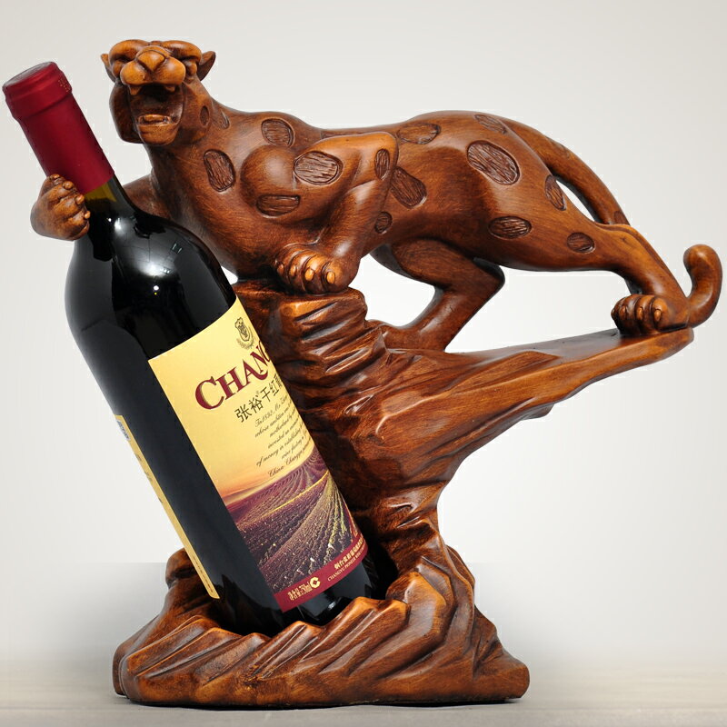 金錢豹子酒架擺件酒柜裝飾品客廳餐桌葡萄酒動物樹脂擺設喬遷禮品 協貿國際日用品生活7館 樂天市場rakuten