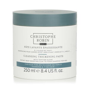 Christophe Robin - 男士大溪地海藻強韌淨化髮泥 (粘土轉泡沫質地的洗髮露) -稀疏、細軟髮質