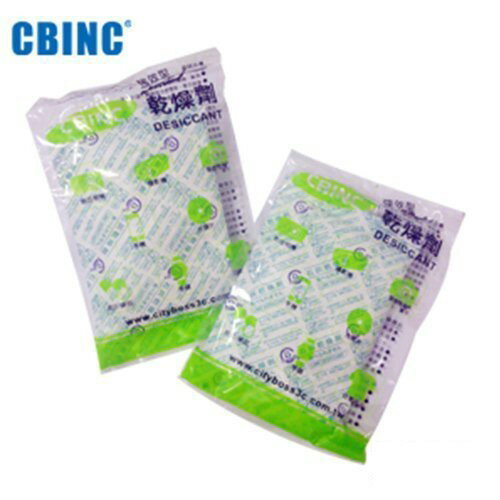 CBINC 強效型乾燥劑 能保持大於自重35%的吸濕能力 適合於低溫度儲存 應用廣泛，適食品 服裝 電器 等