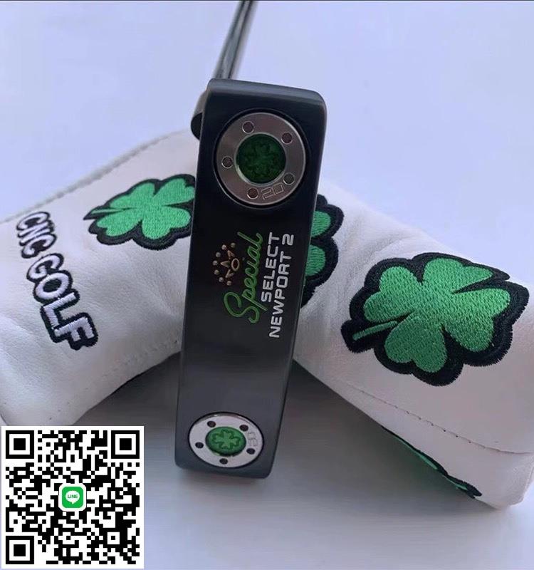 高爾夫球桿黃冠四葉草Scotty Cameron 一字直條型推桿golf putter
