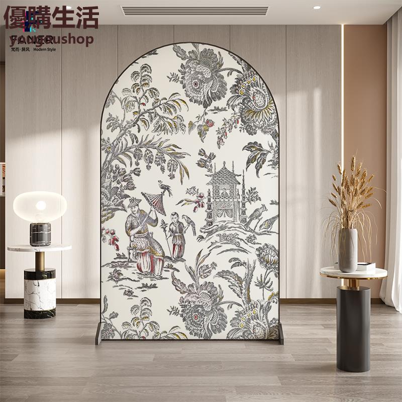 優購生活~定製梵而進門入戶屏風輕奢隔斷玄關移動客廳臥室遮擋家用現代簡約金屬定製 屏風櫃 屏風 隔間 客廳 玄關櫃 隔板 屏風架訂製 可付費上門安裝