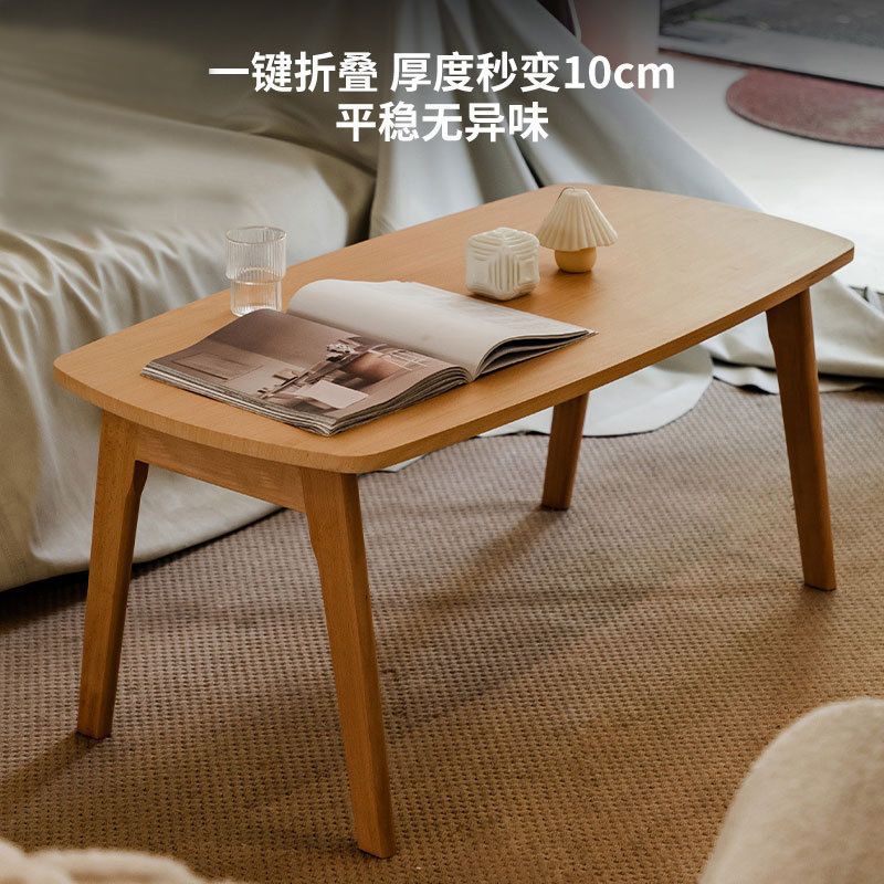 茶幾折疊小戶型實木桌子北歐簡約家用迷你簡易陽臺客廳餐桌兩用桌
