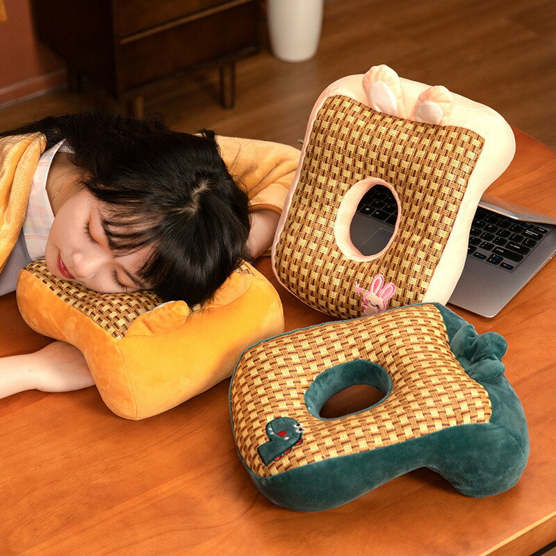 優樂悅~涼席午睡枕趴睡枕小學生專用趴趴枕兒童睡覺抱枕辦公室午休神器夏抱枕 娃娃【可開發票】