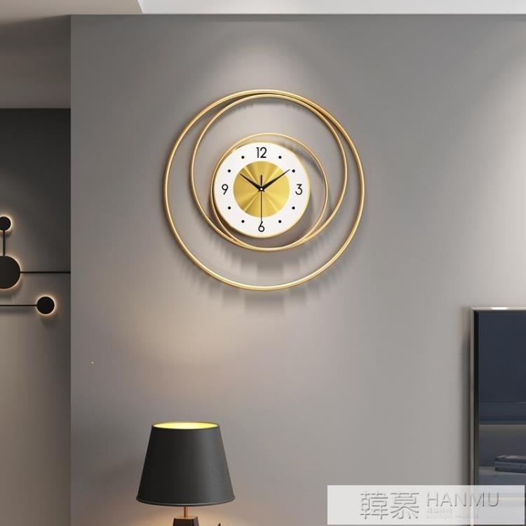 鐘錶掛鐘客廳現代簡約大氣北歐輕奢家用時鐘個性創意時尚裝飾掛錶 樂樂百貨