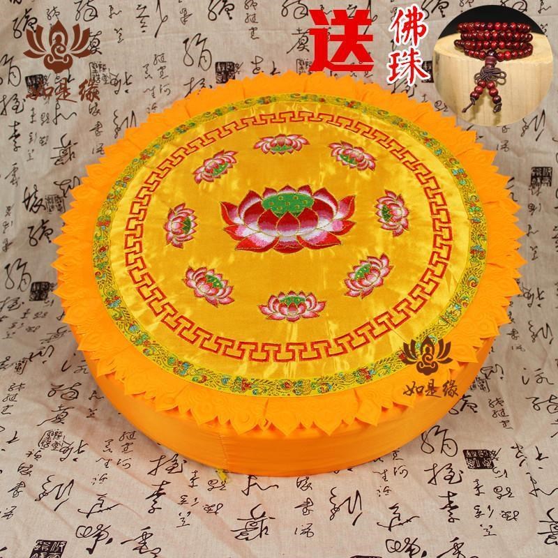 佛教禮佛打蓮花家用坐墊拜佛拜墊墊磕頭用品蒲團圓形跪墊禪修佛堂