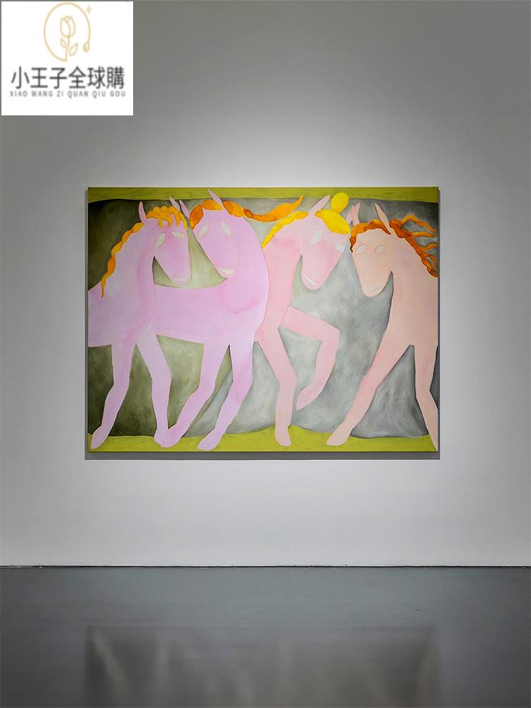 【公司貨免運速發】開發票 掛畫 軟裝 裝飾 客製大白墻面掛畫多巴胺奶油風裝飾畫藝術高級感中古風粉色系女孩房間工作室掛畫 公司掛畫 裝飾 日本藝術作品