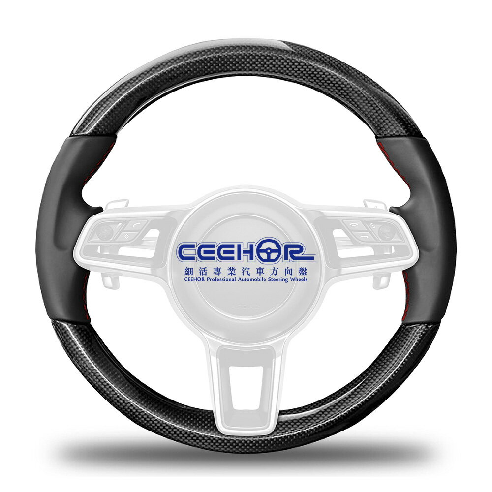 [細活方向盤] 原廠型正碳纖維款 718 BOXSTER CAYMAN 911 PANAMERA MACAN CAYENNE PORSCHE 保時捷 變形蟲方向盤