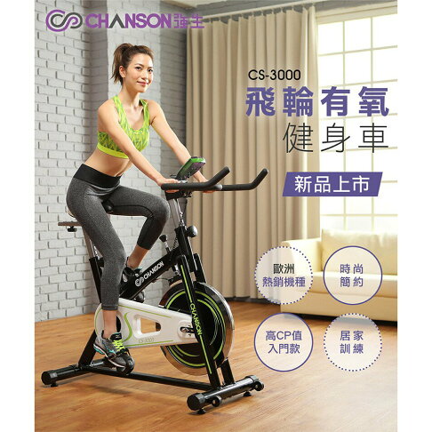 本島免運到府安裝 強生 台灣製造 母親節優惠 CS-3000 飛輪 有氧 健身車【大自在運動休閒精品店】 0
