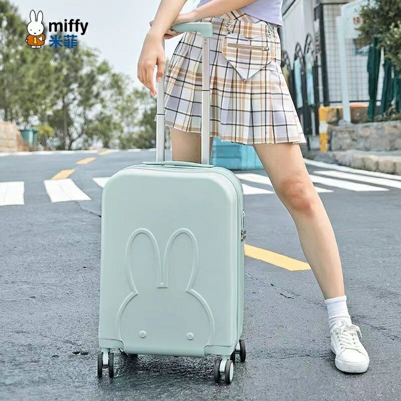 愛旅遊20吋28吋可愛米菲兔圖案行李箱拉桿箱 米菲兔高CP值旅行箱 大容量飛機輪拉