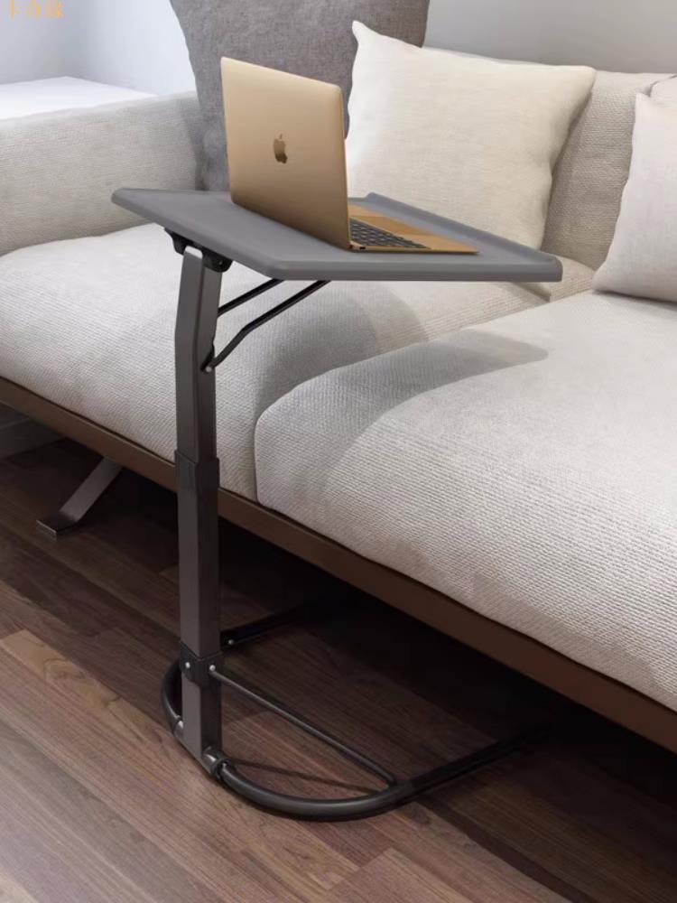 床邊電腦桌可折疊沙發邊桌戶外車載桌床上書桌移動家用升降小桌子
