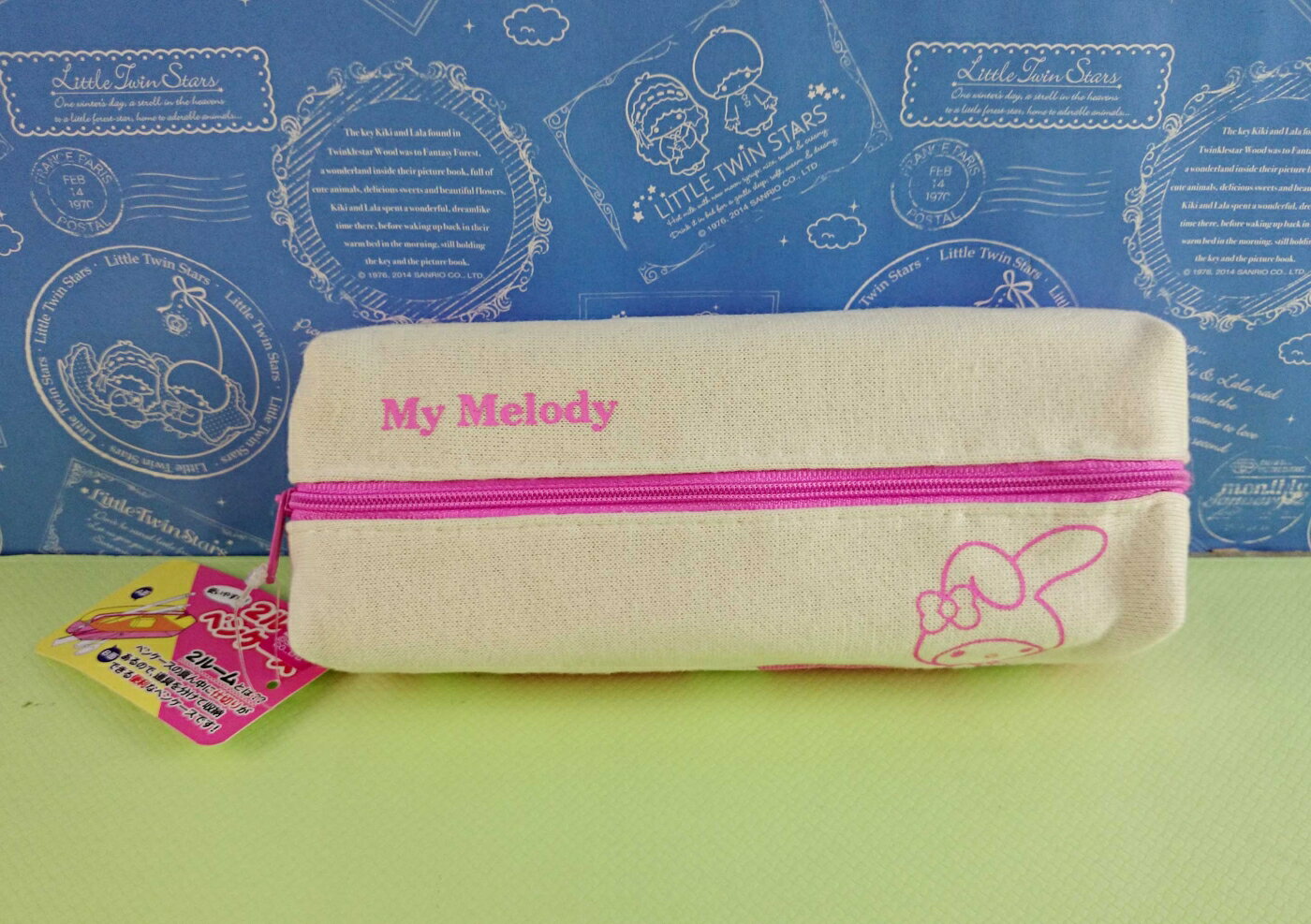 【震撼精品百貨】My Melody 美樂蒂 筆袋 粉白 震撼日式精品百貨