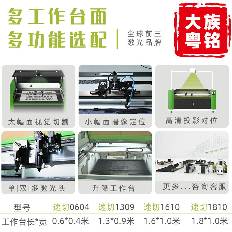 台灣公司貨可打統編}大族粤铭1390激光切割机亚克力广告水晶字木板玩具