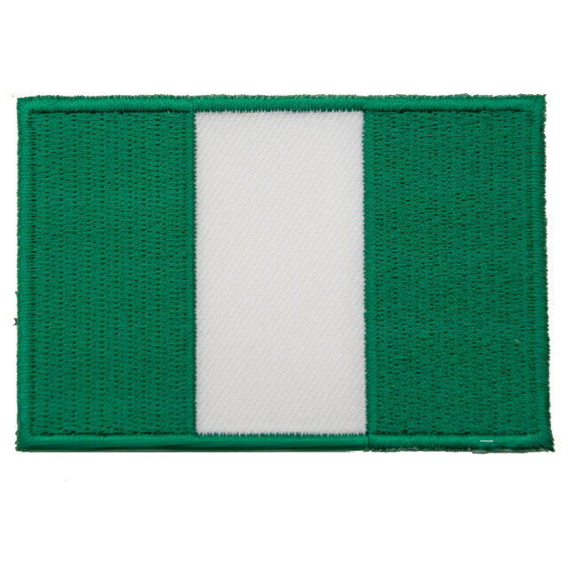 奈及利亞 國旗 熱燙徽章 熨燙刺繡章 熨斗貼紙 布藝袖標 Flag Patch布標貼紙 刺繡袖標 背膠臂章 美化