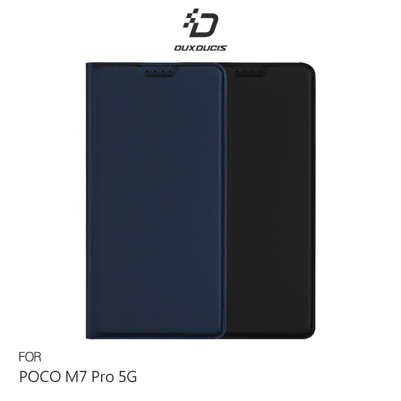 DUX DUCIS POCO M7 Pro 5G SKIN Pro 皮套 側翻皮套 插卡 可立 保護套 手機套 膚感皮套