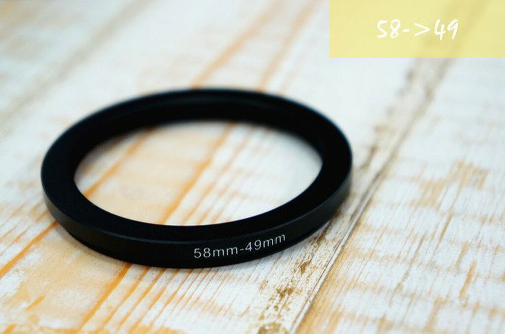 鋁合金 大轉小口徑 轉接環【58轉49mm / 58轉52mm】另有多種尺寸【中壢NOVA-水世界】