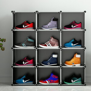 aj鞋盒收納盒透明20個裝球鞋展示盒鞋子收納神器宿舍鞋柜籃球鞋架