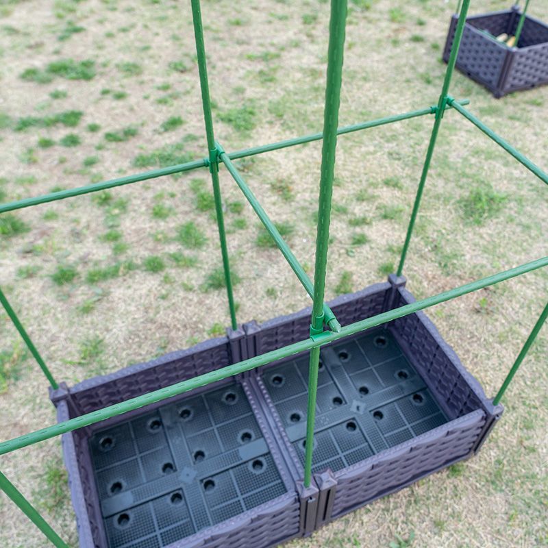 陽臺種植箱爬藤架豆角支架家用絲瓜黃瓜花架植物種菜架子室外庭院