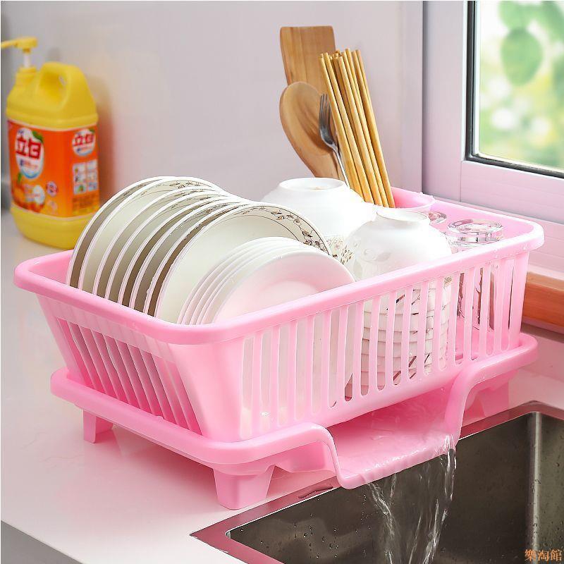 碗筷瀝水碗架塑料收納盒廚房家用瀝水籃放餐具碟筷盤子收納置物架