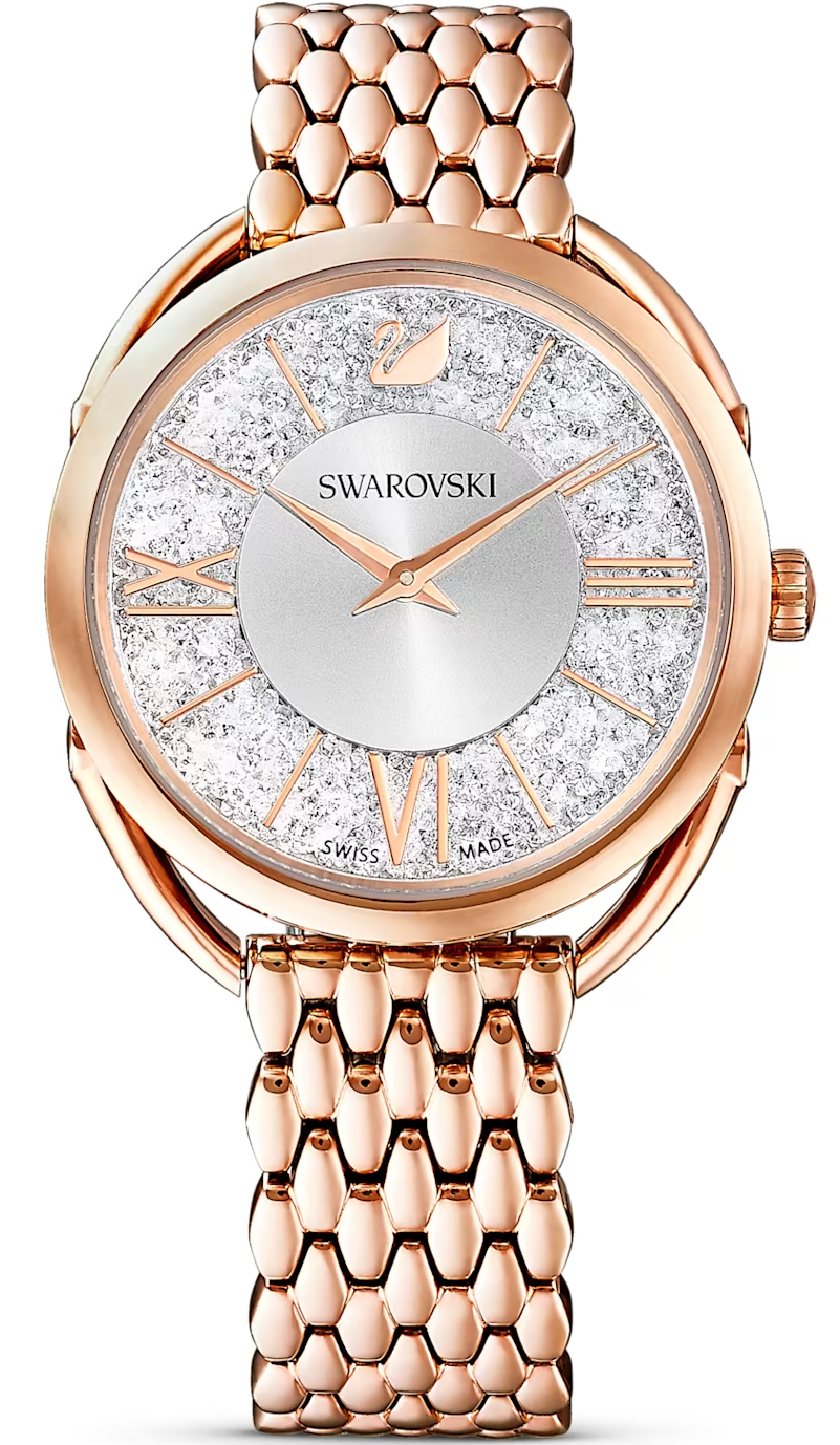 SWAROVSKI 施華洛世奇Crystalline Glam腕錶(5452465)-35mm-銀面鋼帶【刷卡回饋 分期0利率】【APP下單22%點數回饋】