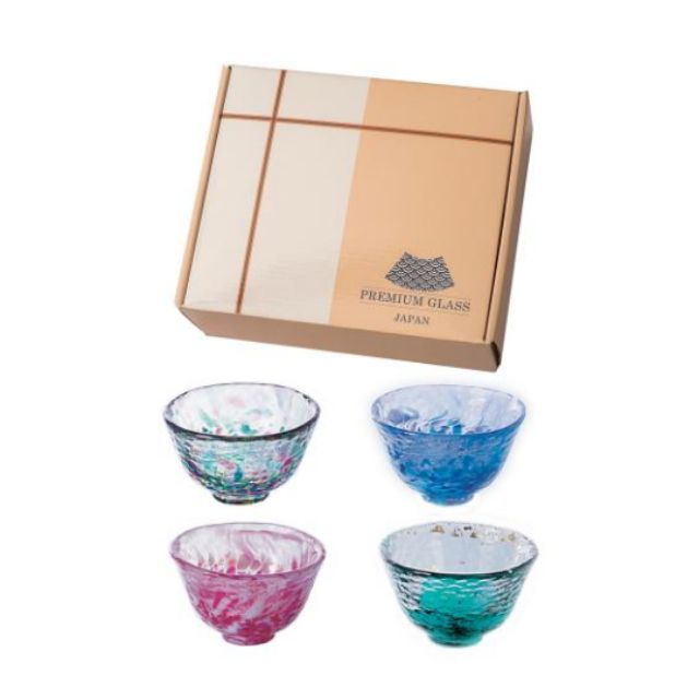 品味生活日本津輕 手作清酒杯組(4入禮盒組)/1組