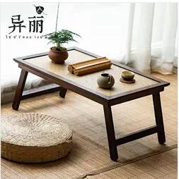 日式禪意家用折疊炕桌矮桌飄窗小茶幾榻榻米桌子陽臺茶桌實木茶臺