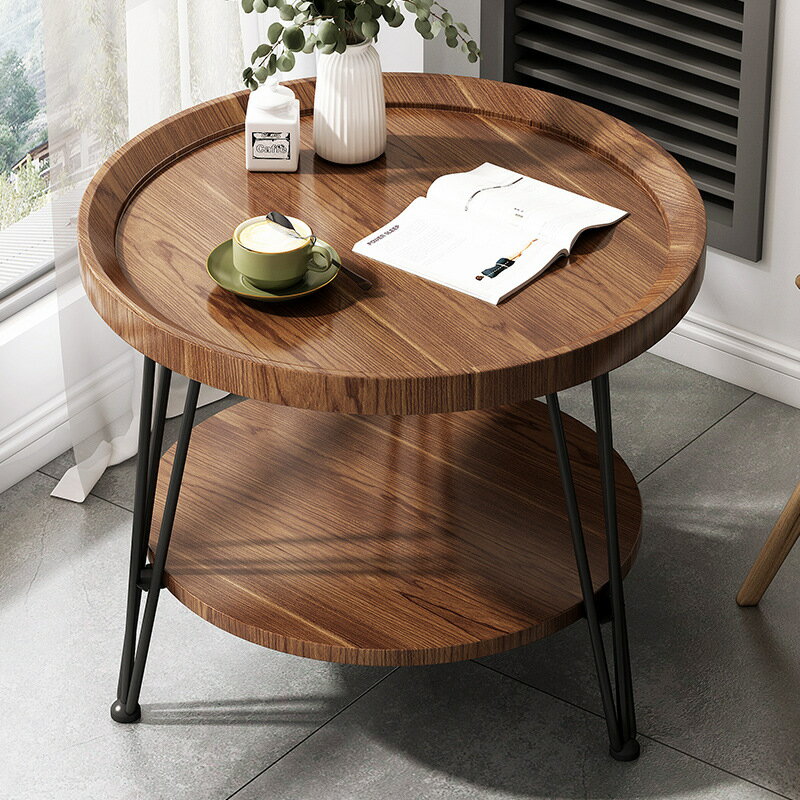 【品質保證】邊幾 茶幾 沙發小客廳家用小圓桌子簡約現代陽臺茶桌簡易臥室床頭桌