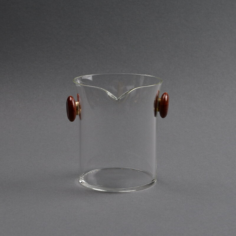 紅檀木雙耳公道杯 手工耐熱玻璃公道杯 加厚茶海分茶器 功夫茶具 4