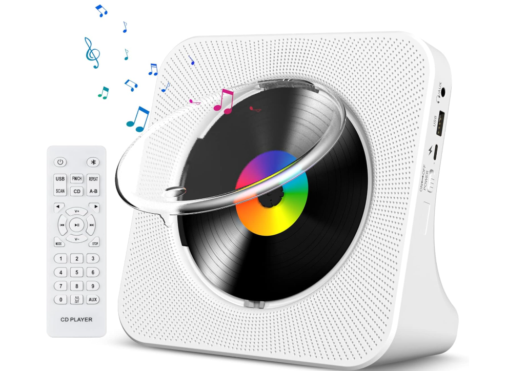 Gueray CD撥放 藍芽 USB 收音機 白色 禮物 日本正規品代購