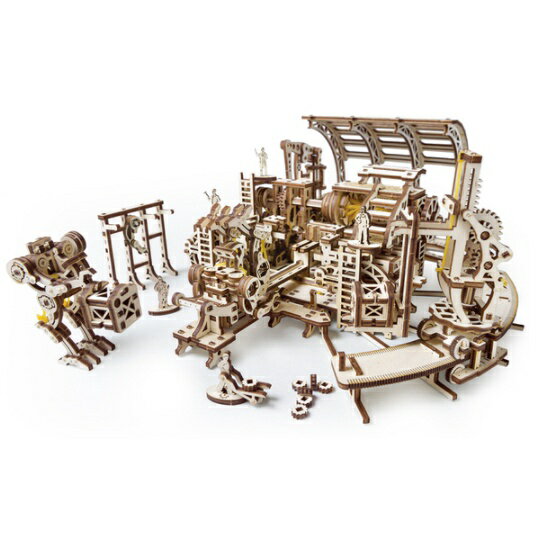 Ugears 機械小鎮-機器人工廠 Robot Factory model