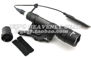 Element元素美式 M620U LED強光戰術電筒手電鼠尾按鈕雙控盔燈黑