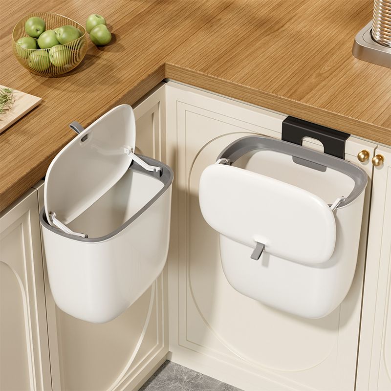 廚房垃圾桶壁掛式家用帶蓋廁所衛生間客廳紙簍廚余掛式專用收納桶