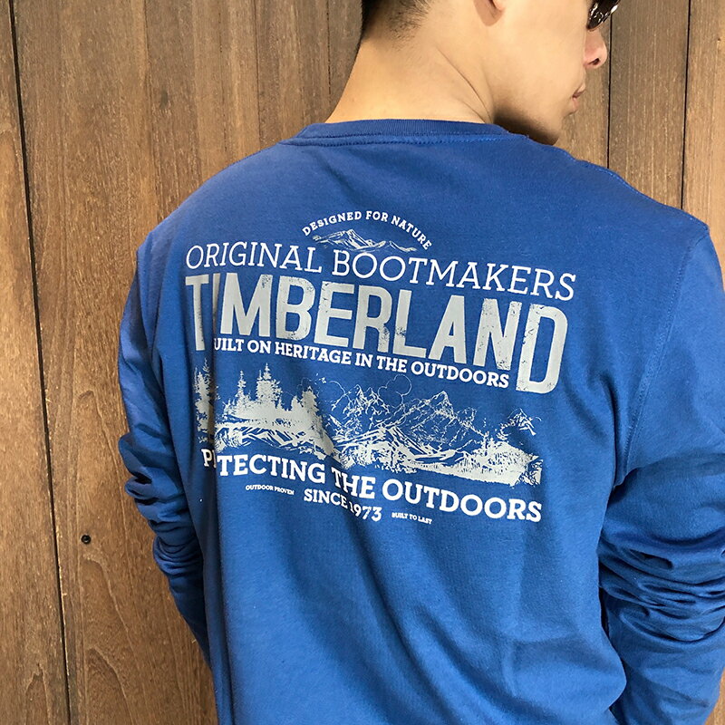 美國百分百【全新真品】Timberland 長袖T恤薄長T T-shirt 上衣logo 男