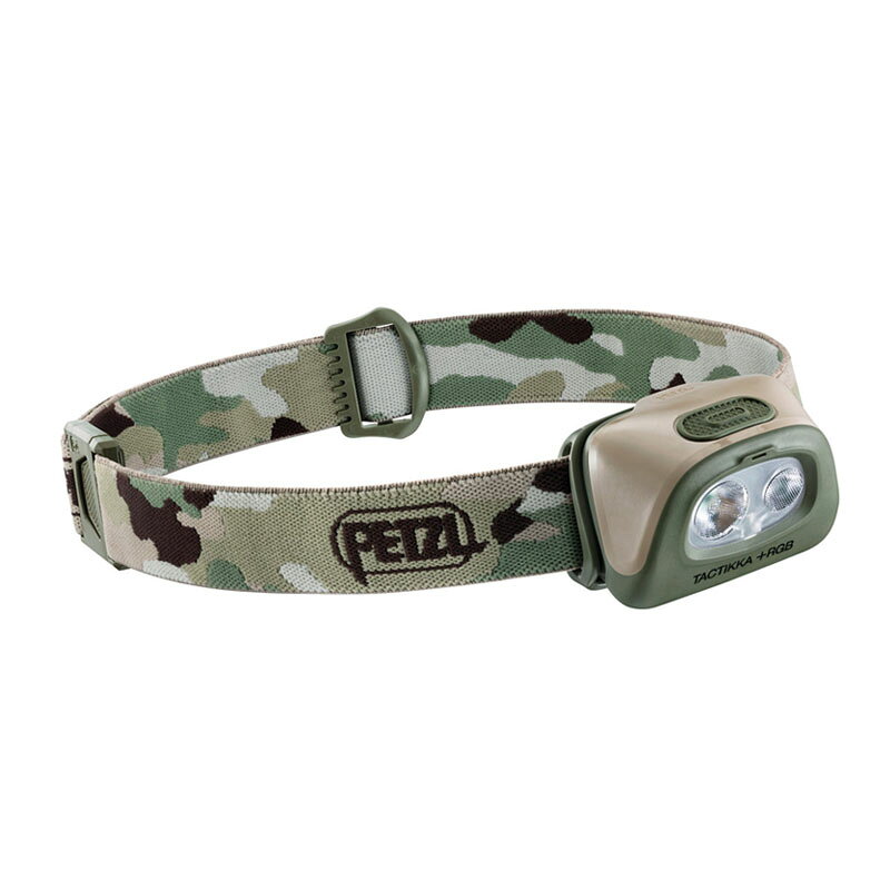 【露營趣】贈網袋 法國 Petzl PTE089FA TACTIKKA+RGB LED頭燈 350流明 迷彩 照明燈 登山 跑步 攀岩 露營 戶外探險