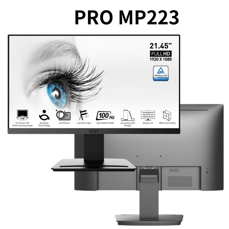 【最高現折268】MSI 微星 PRO MP223 22型 美型超廣角螢幕顯示器