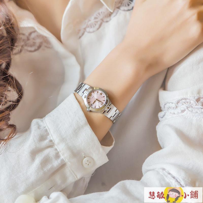 【可開發票】機械錶 時尚手錶 CASIO卡西歐櫻花手表女簡約小巧時尚鋼帶防水石英女表LTP-1241D