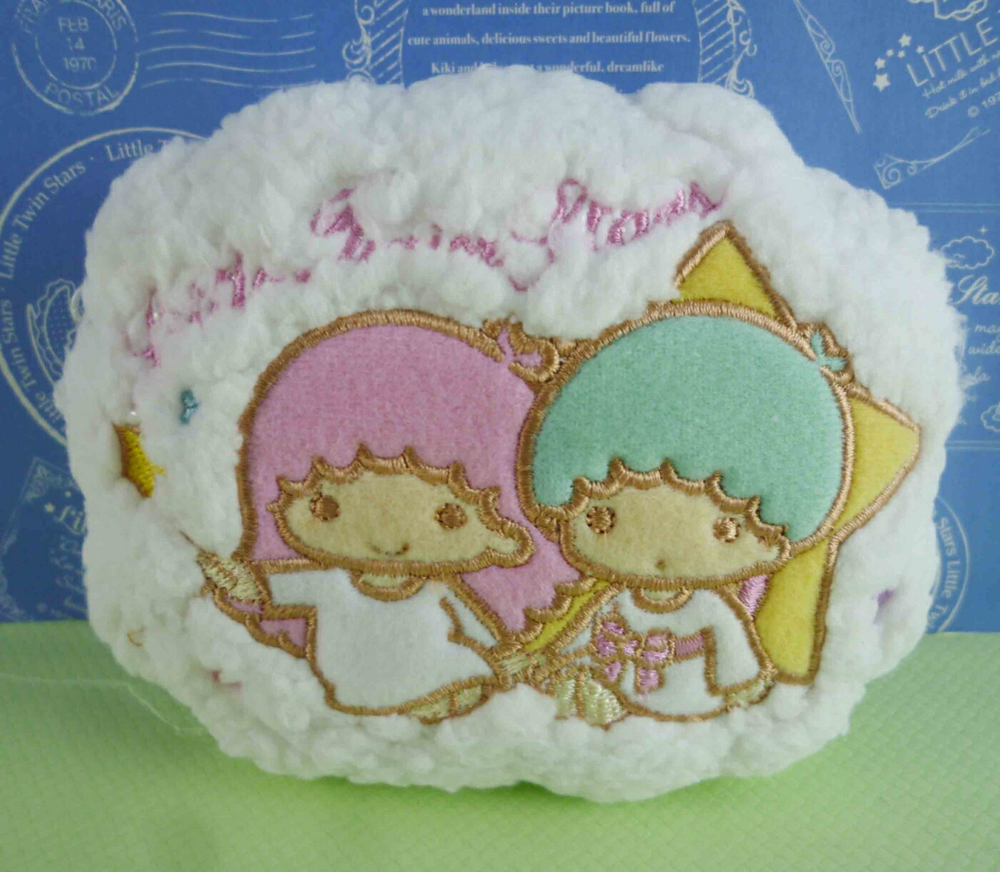 【震撼精品百貨】Little Twin Stars KiKi&LaLa 雙子星小天使 證件包 雲造型 震撼日式精品百貨