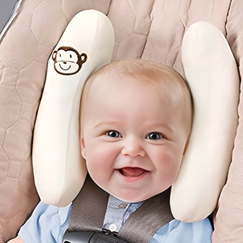兒童汽車安全座椅護頭枕嬰兒新生兒護頸枕推車頭部固定保護枕頭部