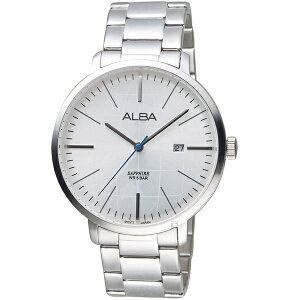 ALBA 雅柏錶 環繞世界手錶 VJ42-X296S(AS9K59X1)-43mm-白面鋼帶【刷卡回饋 分期0利率】【跨店APP下單最高20%點數回饋】