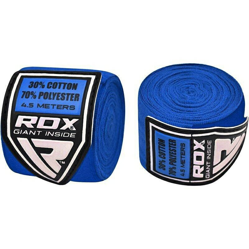 『VENUM旗艦館』RDX 英國 HWX-RU 拳擊 格鬥 手綁帶 450cm 藍色 一組
